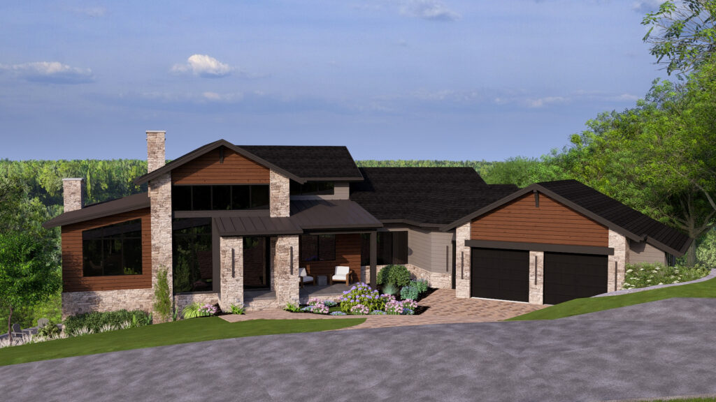 Walnut Cover Model Home Rendering